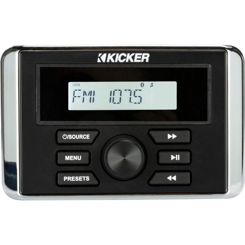  KICKER 46KMC3 Marine-Grade Stereo Receiver with Built-in Amplifier