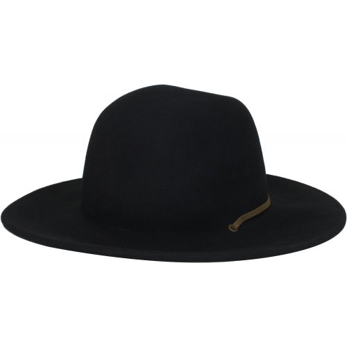  할로윈 용품Brixton Mens Tiller Wide Brim Felt Fedora Hat