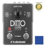 TC Electronic Ditto X2 Looper Effects Pedal with 1 Year EverythingMusic Extended Warranty Free