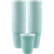 Premium Robin's-Egg Blue Plastic Cups - 18 oz (50 Pack) - Elegant & Heavy-Duty Design - Perfect for Parties, Events & Everyday Use