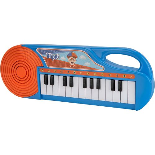  [아마존베스트]First Act Blippi Toy Keyboard, 11 Inch - 23 Keys, Fun Blue Portable Keyboard for Beginners, Preschoolers and Toddlers  Musical Instruments for Kids