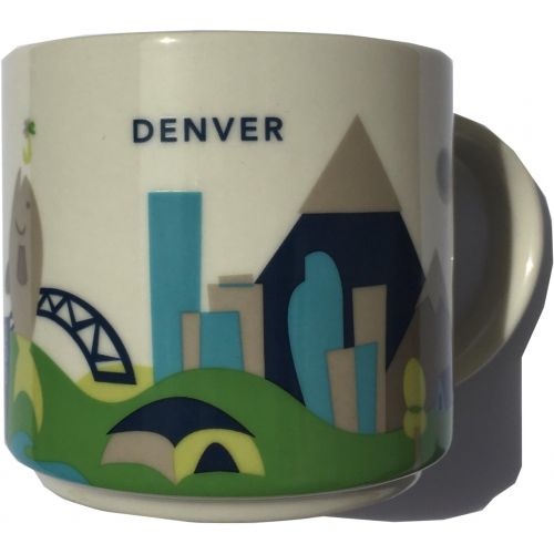 스타벅스 Starbucks Denver Colorado You Are Here Collection Coffee Mug Set of 2