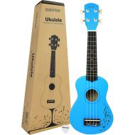 [아마존베스트]Click N Play Wooden Soprano Ukulele Guitar Music Instrument for Kids, Educational, Musical String Instrument- Blue