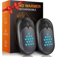 WOWGO Hand Warmers Rechargeable, 2 Packs Electric Hand Warmer 6000mAH Reusable Hand Warmers, Portable Pocket Heater, Gift for Christmas, Camping, Golf, Hunting, Mens Gifts