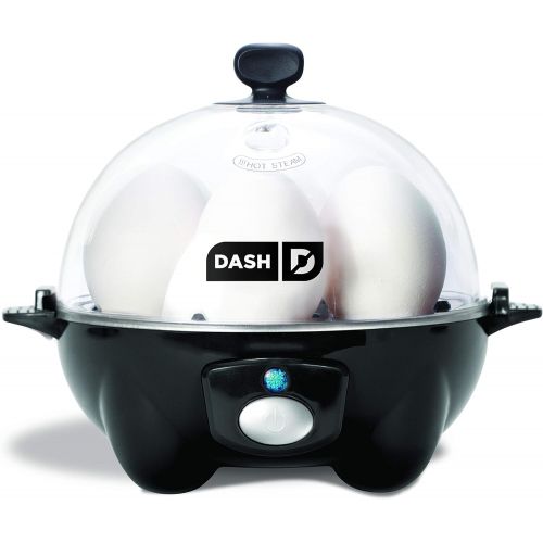  [아마존베스트]DASH Deluxe Rapid Egg Cooker Electric, 12 Capacity, with Auto Shut Off Feature, Black & black Rapid 6 Capacity Electric Cooker with Auto Shut Off Feature, One Size