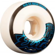 OJ Wheels 53mm Elite EZ Edge White Skateboard Wheels - 101a with Bones Bearings - 8mm Bones Super Reds Skate Rated Skateboard Bearings (8) Pack - Bundle of 2 Items