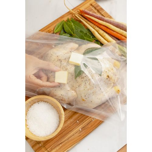  Avid Armor 100 Gallon Vacuum Sealer Storage Bags for Food Saver, Seal a Meal Vac Sealers, 11 x 16 Size, BPA Free, Heavy Duty Commercial Grade, Sous Vide Vaccume Safe, Universal Design Pre-Cut