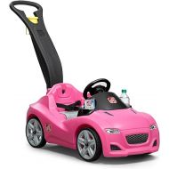 Step2 Whisper Ride Cruiser Kids Push Car, Ride On Car, Seat Belt and Horn, Toddlers 18 - 48 months, Easy Storage, Pink, Large