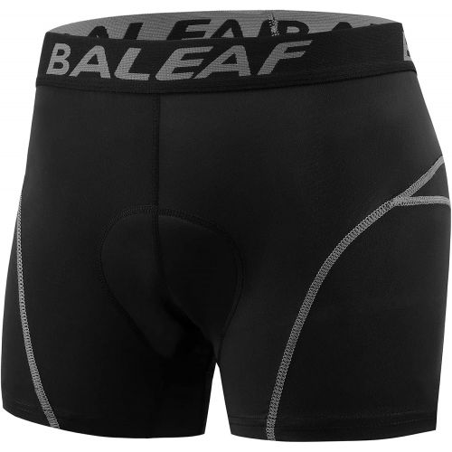  BALEAF Mens Padded Bike Shorts Cycling Underwear 3D Padding Mountain Biking Bicycle Riding Liner Biker