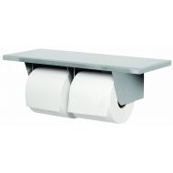 Bradley 5263-000000 Gauge Stainless Steel Toilet Tissue Dispenser with Shelf, 16 Width x 3-15/16 Height x 6 Depth