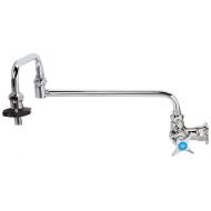 T&S Brass B-0592 Wall Mount Single Control Insulated On-Off Control Pot Filler with 18-Inch Double Joint Nozzle