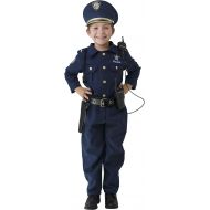 Dress Up America Deluxe Police Dress Up Costume Set - Includes Shirt, Pants, Hat, Belt, Whistle, Gun Holster and Walkie Talkie (Small)