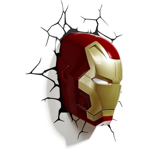  [아마존베스트]3DLightFX Marvel Avengers Iron Man Mask 3D Deco Light