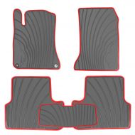 HD-Mart Car Floor Mats Mercedes Benz A Class(2012-2019)/B Class(2013-2019), GLA(2014-2019), Custom Fit Black Rubber Car Floor Liners Set for All Weather Protection - Heavy Duty & O
