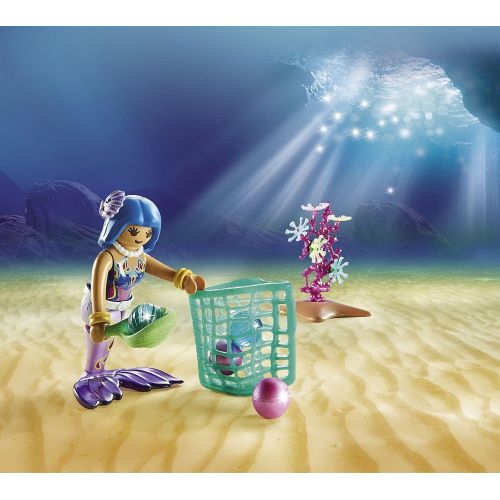 플레이모빌 PLAYMOBIL Mermaid Pearl Collectors with Manta Ray