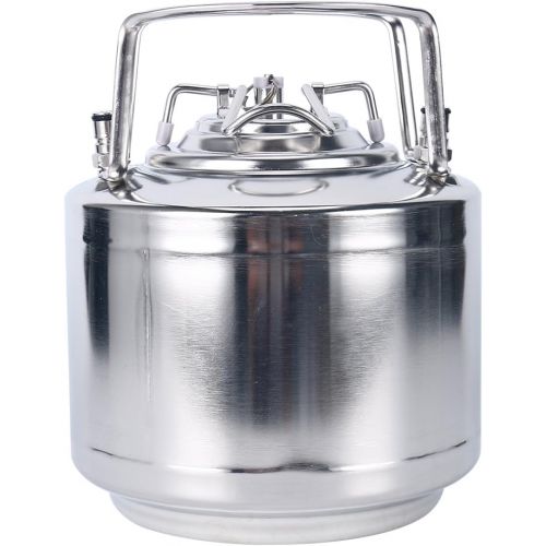  YaeBrew Stainless Steel 1.6 Gallon Mini Ball Lock Keg System For Small Batch HomeBrewing Beer Brewing Strap Handle (6L)