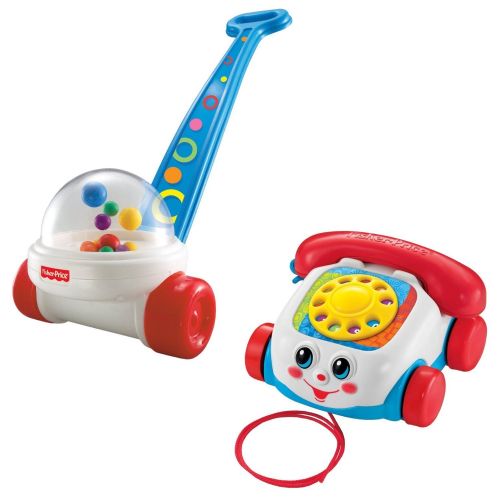  Fisher Price Brilliant Basics Corn Popper with Chatter Telephone