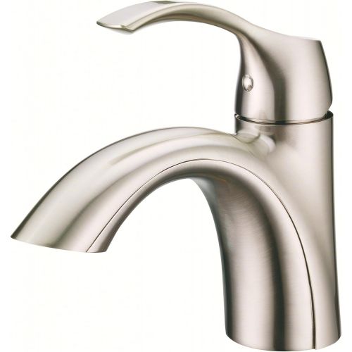  Danze D222522BN Antioch Single Handle Bathroom Faucet with Metal Touch-Down Drain, Brushed Nickel