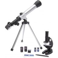 Vivitar VIV-TELMIC-20 20x/30x/40x Telescope and Microscope Kit (Black)
