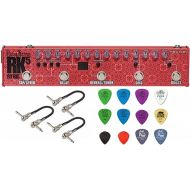 Tech 21 SansAmp Richie Kotzen Signature RK5 Fly Rig V2 Guitar Multi-Effects Pedal Bundle with 3 MXR Patch Cables and Dunlop Pick Pack