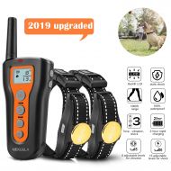 MEKUULA Dog Training Shock Collar for 2 Dogs - Rechargeable & Waterproof - 1000ft Pet Trainer Collars with Beep Vibration Shock for Small Medium Large Dogs