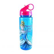 Silver Buffalo DQ7764 Disney Princess Cinderella Dreams Come True Tritan Water Bottle, 20-Ounces