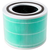LEVOIT Air Purifier Toxin Absorber Replacement Filter, 3-in-1 True HEPA, High-Efficiency Activated Carbon, Core 300-RF-TX, 1 Pack, Green