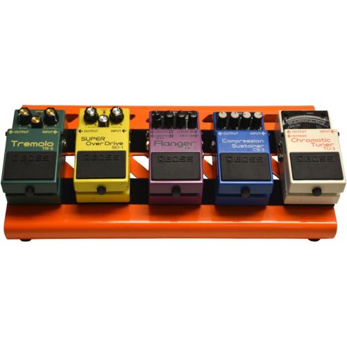  Gator Cases Aluminum Guitar Pedal Board with Carry Bag; Small: 15.75 x 7 Orange (GPB-LAK-OR)