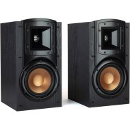 Klipsch Synergy Black Label B-200 Bookshelf Speaker Pair with Proprietary Horn Technology, a 5.25” High-Output Woofer and a Dynamic .75” Tweeter for Surrounds or Front Speakers in