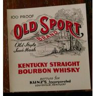 Generic Old 1930s Fishing BOY Brand Whiskey Bottle Label Louisville Kentucky