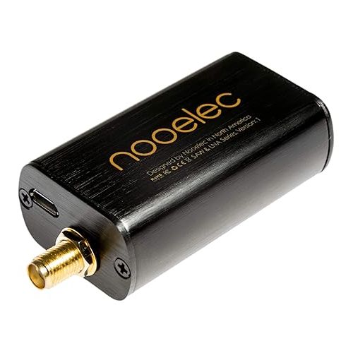 Nooelec Active Inmarsat Reception Bundle - Includes LNA & Filter Module, High Gain (3.5dBi) 1550MHz Patch Antenna, SMA DC Block, Cables & Adapters. Compatible with Most SDRs!