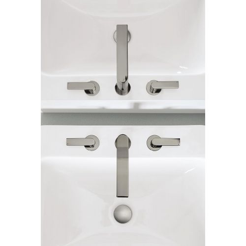  KOHLER Composed K-73060-4-CP Widespread 2-Handle Bathroom Sink Faucet with Metal Drain Assembly in Polished Chrome