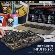 [아마존베스트]PS Hercules DJControl Inpulse 200 Compact DJ Controller + Headphone + Basic Accessory Bundle