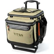Arctic Zone Titan Deep Freeze 60 (50+10) Can Collapsible Rolling Cooler with Wheels and All-Terrain Cart