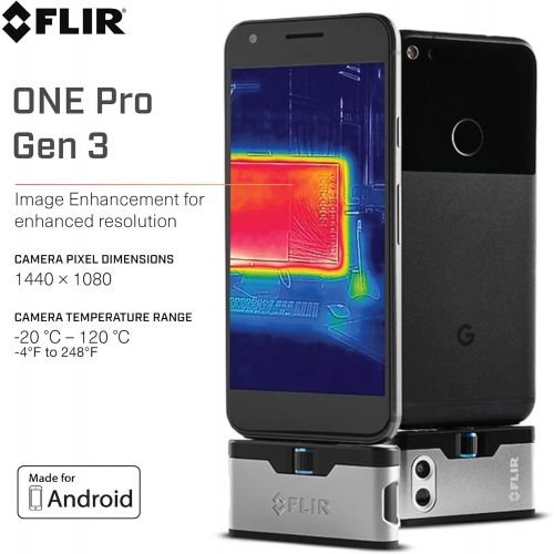  [무료배송] 스마트폰 열화상카메라 필리르 원 젠 3 - 안드로이드 FLIR ONE Gen 3 - Android (USB-C) - Thermal Camera for Smart Phones - with MSX Image Enhancement Technology