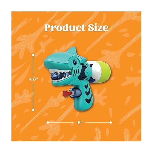  Sloosh 6 Pack Animal Water Gun for Kids, Water Blaster Squirt Guns and Pump Super Water Soakers for Kids Summer Swimming Pool Beach Outdoor Water Activity Fighting Play Toys Random Color