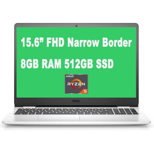 델 Flagship Dell Inspiron 15 3000 3505 Laptop 15.6” FHD Narrow Border WVA Display AMD 4 Core Ryzen 5 3450U Processor 8GB RAM 512GB SSD MaxxAudio Win10 (Snow White)