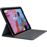 [아마존베스트]Logitech iPad (7th and 8th generation) Keyboard Case | Slim Folio with integrated wireless keyboard (Graphite)