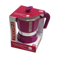 Pedrini: 6 Cup Espresso Coffee Pot, Red Colour