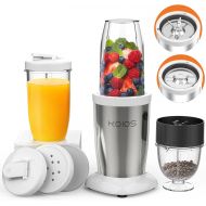 KOIOS PRO 850W Bullet Personal Blender for Shakes and Smoothies, Protein Drinks, 11 Pieces Set Blender for Kitchen with Ultra Smooth 6-Edge Blade, Coffee Grinder for Beans, Nuts, S