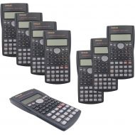 RENUS 8 Packs, 2-Line Engineering Scientific Calculator Function Calculator for Student and Teacher 16 AAA Batteries Included