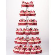 YestBuy 6 Tier Maypole Round Wedding Party Tree Tower Acrylic Cupcake Display Stand