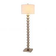 Artiva USA LED703108FSN Cosimo 61 Steel Ball LED Floor Lamp with Dimmer 61 inches Brushed Nickel