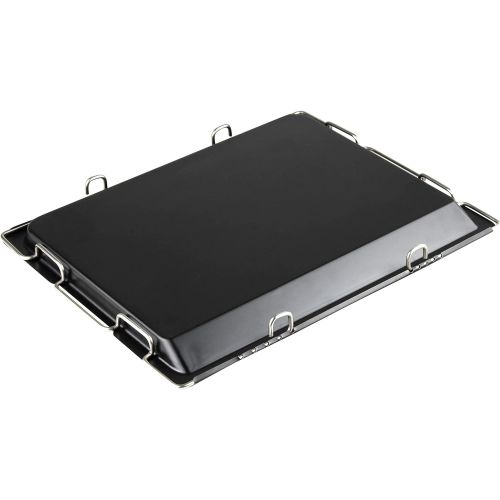  Grizzly Adjustable baking tray, oven tray extendable from 41 to 51 cm, with 2 cm high rim, Adjustable oven tray