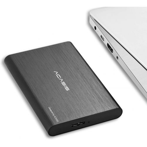  ACASIS USB3.0 2.5 Portable External Hard Drive 320GB Hard Drive for Desktop Laptop HDD (320GB, Black)