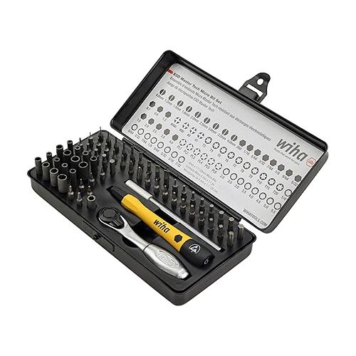  Wiha 75965 65 Piece System 4 ESD Safe Master Technician Ratchet and MicroBits Set