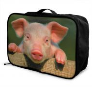 Edward Barnard-bag Pig Little Pig Face Travel Lightweight Waterproof Foldable Storage Carry Luggage Large Capacity Portable Luggage Bag Duffel Bag