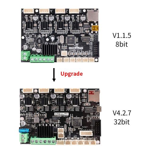 Comgrow Creality 3D 1.1.5 (4.2.7) Upgrade Mute Silent Mainboard for Ender 3 Customized Silent Board, Ender 3 Silent Mother Board
