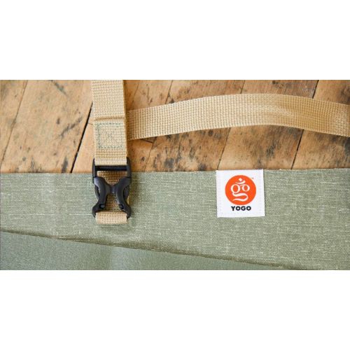  YOGO Ultralight Travel Yoga Mat, Folding with Integrated Straps and Handle for Carry and Wash