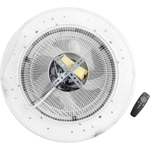  [아마존베스트]TC-Home 55cm Ceiling Fan with LED Light 3 Speeds Lighting Color Change Invisible Blades w/remote